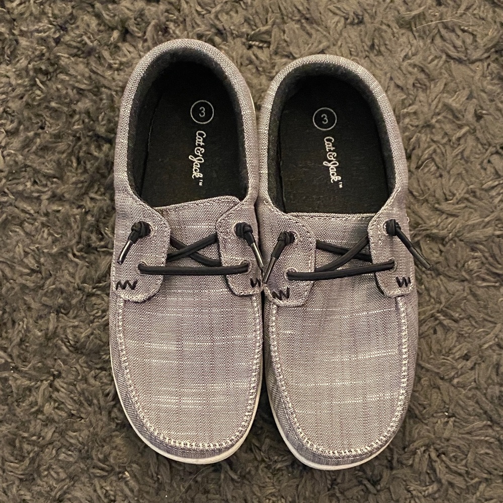 Cat & Jack Boy’s Gray Boat Shoes